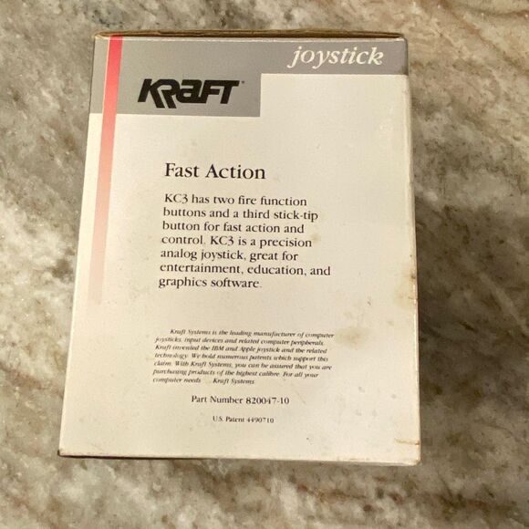 Kraft KC3 Precision Joystick Apple / IBM Compatible Original Box Instructions - Picture 7 of 9